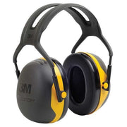 Peltor X2 Over-the-Head Ear Muffs, 24 dB NRR, Passive, Electrically Insulated, Black/Yellow