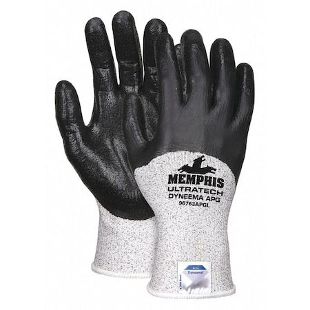 Coated Gloves, Cut Level 2 ,Rough ,L 12 PK