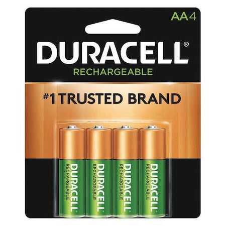 Duracell General Purpose Battery - AA - Nickel-Metal Hydride (NiMH),PK4