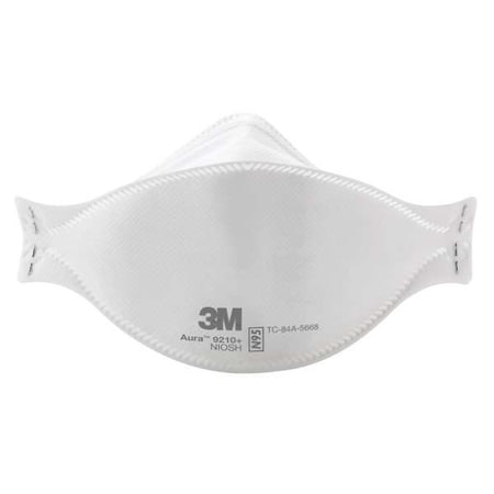 Disposable Respirator, N95, Flat-Fold, Single, Non-Adjustable, Metal Nose Clip, M