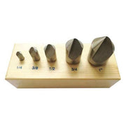 Countersink Set,5 PC,1 FL,82 Deg,HSS