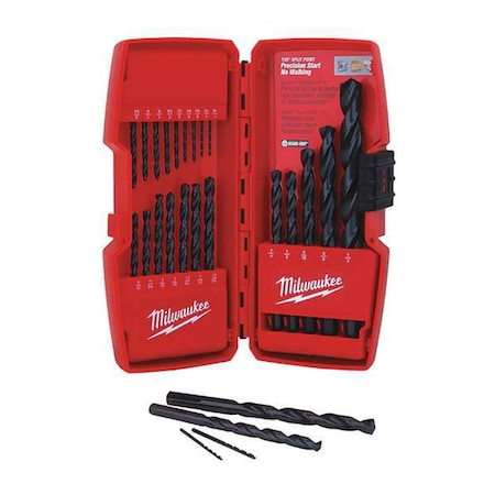 THUNDERBOLT Black Oxide Drill Bit Set - 21PC