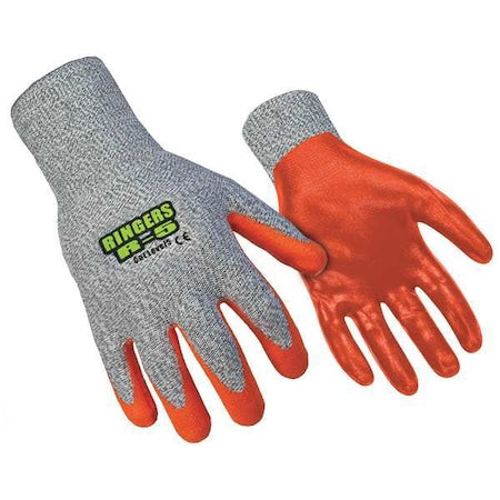 Cut Resistant Coated Gloves, Cut Level A4 ,Nitrile ,M 1 PR