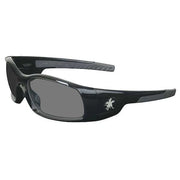 Swagger (SR1), Safety Glasses, Anti-Scratch, Gray Lens, Black/Gray Frame, Full-Frame
