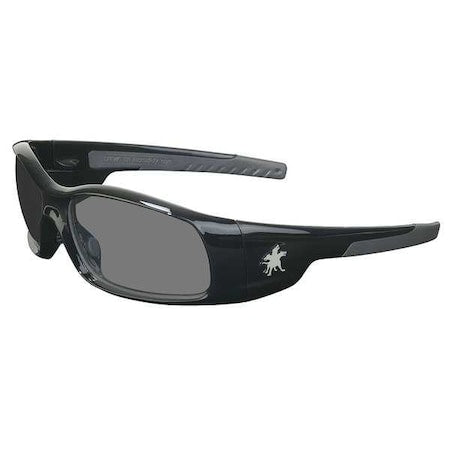 Swagger (SR1), Safety Glasses, Anti-Scratch, Gray Lens, Black/Gray Frame, Full-Frame