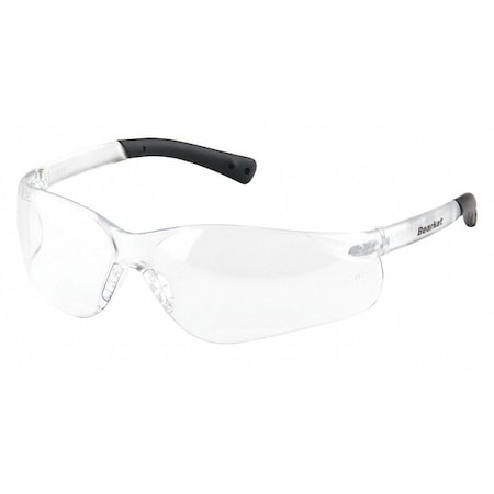 BearKat (BK3), Safety Glasses, Duramass Hard Coat, Polycarbonate Lens, Clear Frame, Frameless