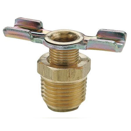 Brass Drain Cock Ball Valve Inline 1/4"