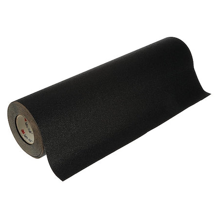 Anti-Slip Tape Mineral Coated; Substrate: Plastic Film 60 Grit Size, Black, 3 ft. W x 60 ft. L