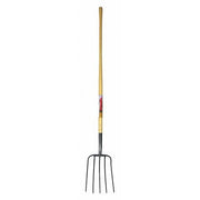 Manure Fork,5 Tine,54" Ash Wood Handle