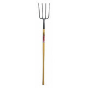 Manure Fork,4 Tine,54" Ash Wood Handle