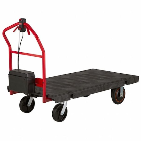 Motorized Platform Truck,Black,1000 lb.