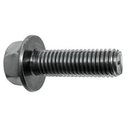 Grade 8, 3/8"-16 Flange Bolt, Plain Steel, 3/4 in L, 25 PK