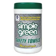 Safety Towel Multipurpose Wipes, 10" x 12", 75 Wipes