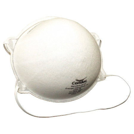 N95 Disposable Respirator, Universal, Metal Nose Clip, 20-Pack