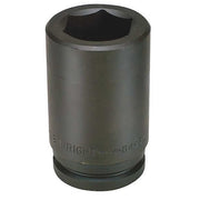 1-1/2" Drive, 2-5/16" Size, SAE Impact Socket, Deep Socket, 6-Point, Black Oxide
