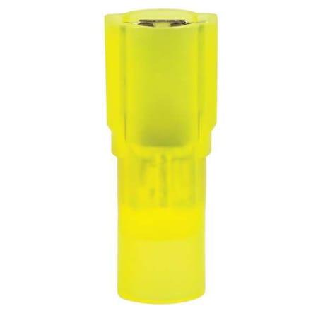 Female Disconnect, Yellow, 12-10AWG, PK25