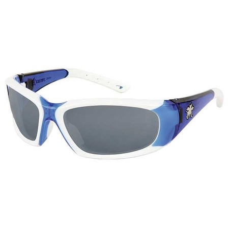 ForceFlex (FF3), Safety Glasses, Duramass Anti-Fog, Polycarbonate Lens, Blue / White Frame