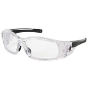 Swagger (SR1), Safety Glasses, Anti-Fog, Clear Lens, Black/Gray Frame, Full-Frame