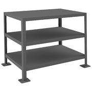 Fixed Work Table,Steel,36" W,24" D