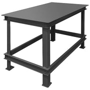 Fixed Work Table,Steel,72" W,36" D