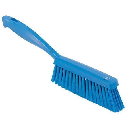 1 19/32 in W Bench Brush, Soft, 6 3/4 in L Handle, 7 in L Brush, Blue, Plastic, 13 in L Overall