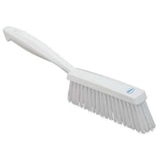 Bench Brush, Medium, Polyester Bristle, 6 1/2 in Handle Lg, 6 1/2 in Brush Length, White