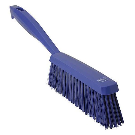 1 19/32 in W Bench Brush, Medium, 6 1/2 in L Handle, 6 1/2 in L Brush, Purple, Plastic
