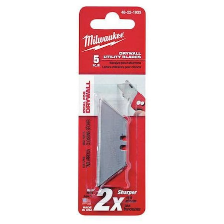 Drywall Utility Knife Blades, PK5
