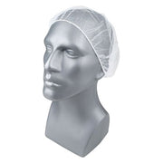 Hairnet, Polyester, 18 in Dia., White, S, 1000 PK