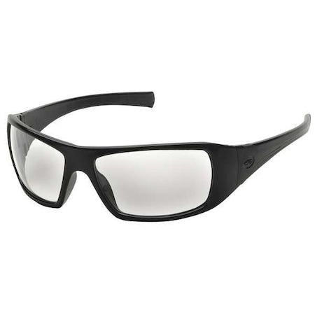 Goliath(R), Safety Glasses, Anti-Scratch, Clear Lens, Black Frame, Full-Frame