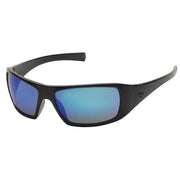 Goliath(R), Safety Glasses, Anti-Scratch, Blue Lens, Black Frame, Full-Frame