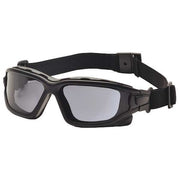 Safety Goggles, Gray Lens, H2X Anti-Fog, Direct Vented, Foam Padding, I-Force Series