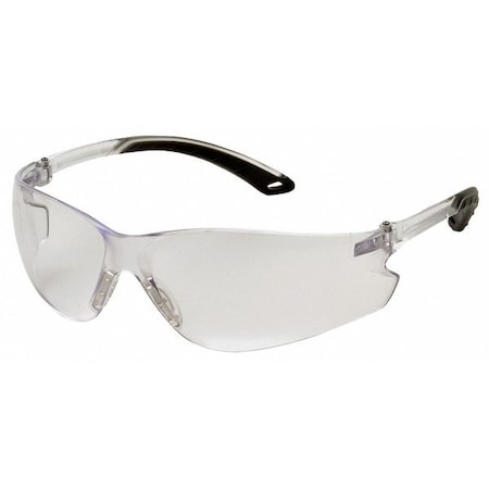 Itek Safety Glasses, Anti-Fog, Anti-Scratch, Anti-Static, Frameless, Wraparound, Clear Lens