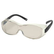 OTS(R), Safety Glasses, Anti-Scratch, Gray Mirror Lens, Black Frame, Frameless