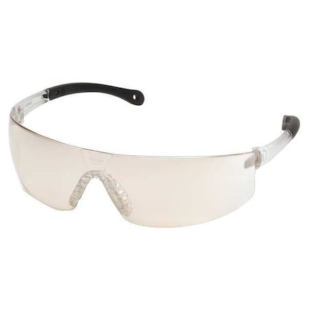 Provoq(R), Safety Glasses, Anti-Scratch, Gray Mirror Lens, Indoor/Outdoor Mirror Frame, Frameless