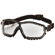 Safety Goggles, Clear Lens, H2X Anti-Fog, Direct Vented, Foam Padding, V2G Series