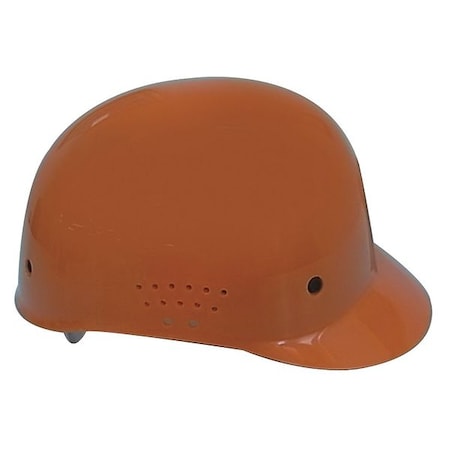 Bump Cap, Baseball, Polyethylene, Pinlock Suspension, Orange, Fits Hat Size 6-1/2 to 7-1/2