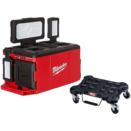 M18 PACKOUT Light + PACKOUT Dolly