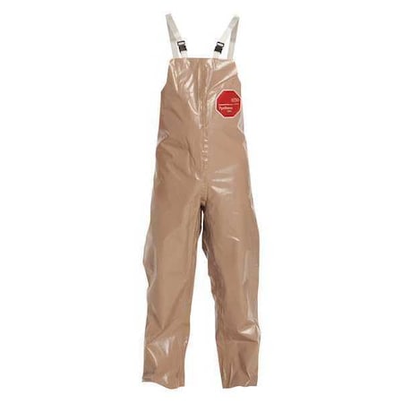 Tychem(R) 5000 Bib Overall, Tychem 5000, 4.4 oz Fabric Weight, 32 in Inseam, Tan