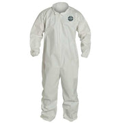 Collared Disposable Coveralls, Xl, White, ProShield(R) 60, zipper