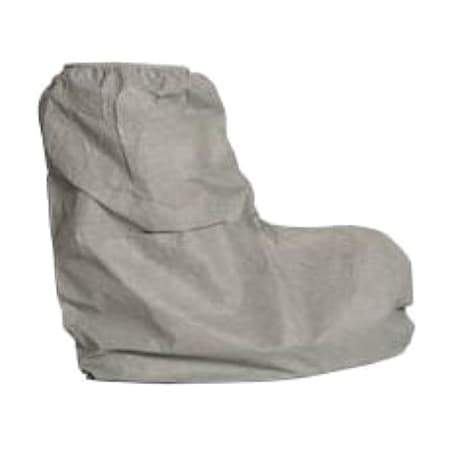Disposable Boot Covers, Polyethylene Coated Spunbond Polypropylene, Gray, Slip Resistant Sole: Yes
