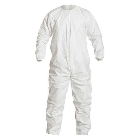 Bound Neck. Dolman Sleeve Design. Zipper Closure. White SM