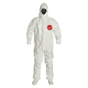 Coverall,Elastic with Sock Boot,4XL,PK6