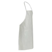Disposable Bib Apron, Tyvek(R) 400, Bound, 5.9 mil, 35 3/4 in, White, Universal, 100 PK