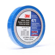 Floor Marking Tape, vinyl, Solid, Blue, 3/4 in W., 5.2 mil Thickness