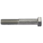 316, 1/4"-20 Hex Head Cap Screw, Plain Stainless Steel, 1-7/8 in L, 10 PK