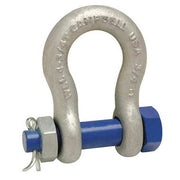 1" Anchor Shackle, Bolt Type, Forged Carbon Steel, Galvanized