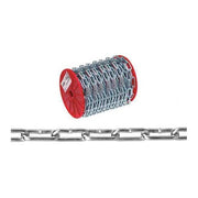 No. 4 Straight Link Coil Chain, Zinc Plated, 100' per Reel