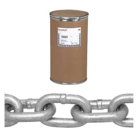3/8" Mooring Chain, Hot Galvanized, 400' per Drum
