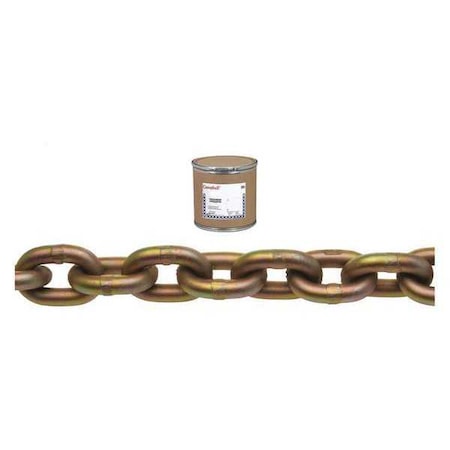 1/4" Grade 70 Transport Chain, Yellow Chromate, 400' per Drum
